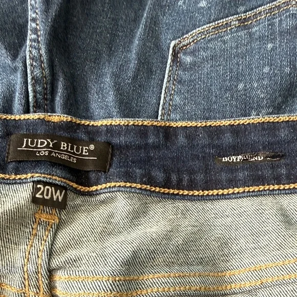 Judy Blue Women's Boyfriend Fit Jeans - Dark Blue - Picture 3 of 10